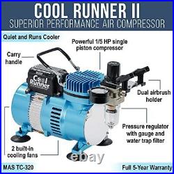 1/5 Hp Cool Runner Ii Dual Fan Air Compressor Kit Model Tc320 Professional Singl