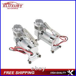 200PSI 12V Dual Chrome 440C Air Compressor Kit For Train Horn air bag suspension