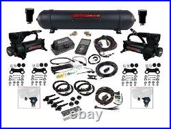 3H Air Lift 27695 3/8 Black 580 Compressors & Tank Kit For Air Ride Suspension