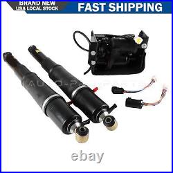 3pcs Rear Air Shocks & Compressor Kit For Cadillac Escalade with Dryer 19300045