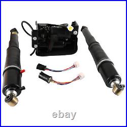 3pcs Rear Air Shocks & Compressor Kit For Cadillac Escalade with Dryer 19300045
