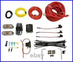 5 gallon raw aluminum spun air tank 480 chrome air compressors & wiring kit