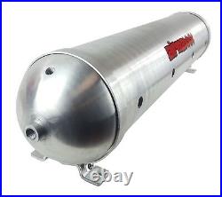 5 gallon spun raw aluminum air tank 480 chrome air compressors & wiring kit