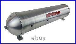 5 gallon spun raw aluminum air tank 580 chrome air compressors & dual wiring kit