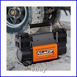 ALL-TOP Air Compressor Kit, Dual Cylinder 12V Portable Inflator 12.35 ft³/M