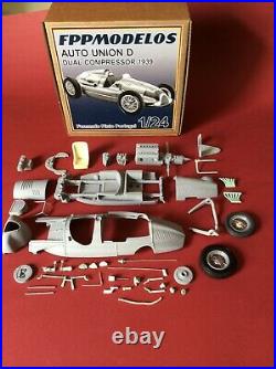 AUTO UNION D Dual compressor 1939 1/24 unassembled model kit