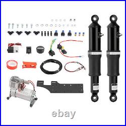 Air Ride Suspension Compressor Set Kit For Harley Touring Road King