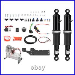 Air Ride Suspension Compressor Set Kit For Harley Touring Road King@FS6X