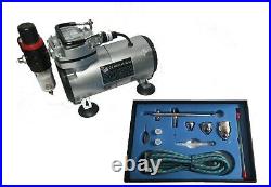 Airbrush Air Compressor Kit 186k Double Action Airbrush + Accessories Rdgtools