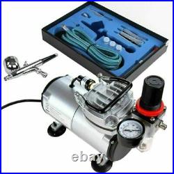 Airbrush Kit with Compressor Dual Action Gravity Feed Airbrush Kit Multi-purpose