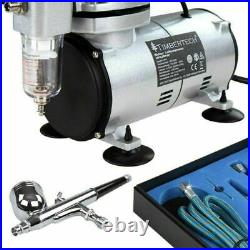 Airbrush Kit with Compressor Dual Action Gravity Feed Airbrush Kit Multi-purpose
