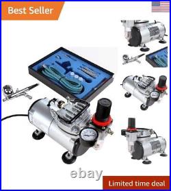 Airbrush Kit with Compressor, Multi-Purpose Airbrush Compressor Set, Dual Act