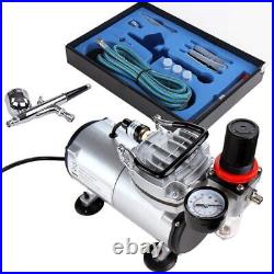 Airbrush Kit with Compressor, Multi-Purpose Airbrush Compressor Set, Dual Act