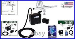 Airbrushing System Kit Mini Compressor Dual-Action Airbrush Tattoo