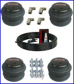 Airmaxxx Air Ride Suspension Kit 3/8 Manifold Bags 580 Black For 71-96 GM B-Body