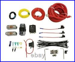 Airmaxxx FASTBAG 3/8 Air Ride Suspension 480 Black Compressors Tank Wire Kit