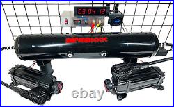 Airmaxxx X-Series Air Compressor Black Dual Pack & 120/150 On/Off PSI Switch