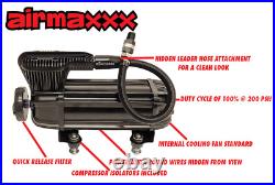 Airmaxxx X-Series Air Compressor Black Dual Pack & 120/150 On/Off PSI Switch