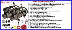 Airmaxxx X-Series Air Compressor Black Dual Pack & 150/180 On/Off PSI Switch