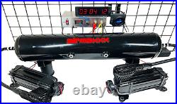 Airmaxxx X-Series Air Compressor Black Dual Pack & 150/180 On/Off PSI Switch