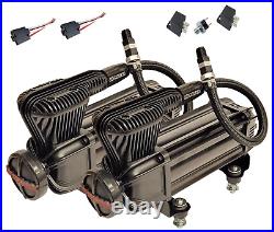 Airmaxxx X-Series Air Compressor Black Dual Pack & 150/180 On/Off PSI Switch