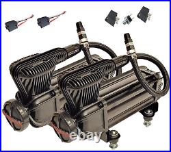 Airmaxxx X-Series Air Compressor Black Dual Pack & 150/180 On/Off PSI Switch