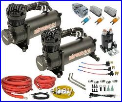 Airmaxxx black 480 dual air compressors & compressor wiring kit