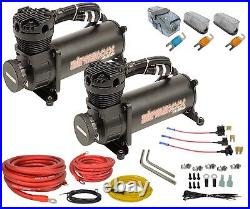 Airmaxxx black 480 dual air compressors & compressor wiring kit