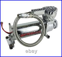 Airmaxxx dual chrome 580 air compressors & dual air compressor wiring kit