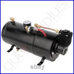 Brand New Dual Trumpet 150 PSI Air Compressor Complete System Air Train Horn Kit