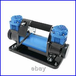 Broutech Blue Dual Cylinder Portable Air Compressor Kit Tire Inflator 3.2 CFM 