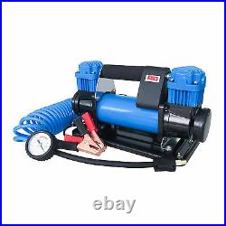 Broutech Automatic 12V Dual Cylinder Portable Air Compressor Kit Tire Inflator