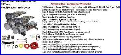 Chrome Manual Air Ride Suspension Kit 3/8 DLOE Valves Bags Brackets 65-70 Impala