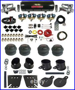 Complete 1/2 Fast Valve Air Ride Suspension Kit 8 Gal Tank 1958-64 Chevy Cars
