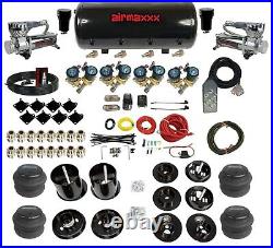 Complete 1/2 Fast Valve Air Ride Suspension Kit 8 Gal Tank For 1965-70 Cadillac