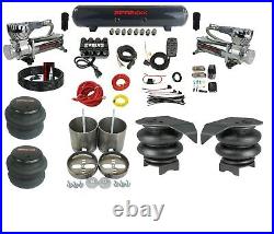 Complete 99-06 GM 1500 Air Ride Suspension Kit 3/8 Evolve Manifold Bags Tank 580