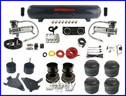 Complete Air Ride Suspension Kit 1/4 Manifold Valve Bags 400 82-88 GM G-Body Car