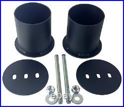 Complete Air Ride Suspension Kit 3/8 Manifold Bags 480 Black For 1965-70 Impala