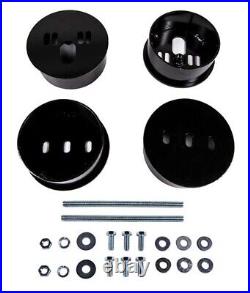 Complete Air Ride Suspension Kit 3/8 Manifold Bags 480 Black For 58-60 Cadillac