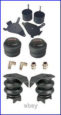 Complete Air Ride Suspension Kit 3/8 Manifold Bags 480 Black For 82-05 S10 2wd