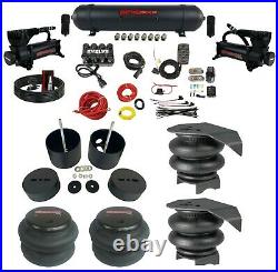 Complete Air Ride Suspension Kit Manifold Valve Bags Seamless 1988-98 Chevy C15