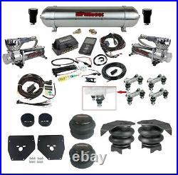 Complete Air Ride Suspension Kit with580 Chrome & 27685 Air Lift 3P For 73-87 C10