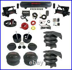 Complete Air Ride Suspension Kit withManifold Valve & Bags Fits 1988-98 Chevy C15