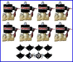 Complete FASTBAG 3/8 Air Ride Suspension Kit Air Bags Chrome For 88-98 Chevy C15