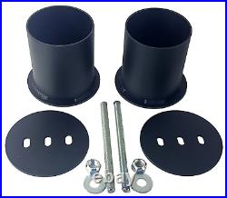 Complete FASTBAG 3/8 Air Ride Suspension Kit Bags Black For 65-70 Chevy Impala
