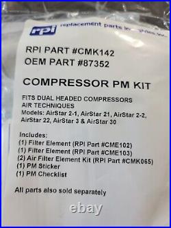 Compressor PM Kits AirStar AIR TECHNIQUES 2-1, 2-2, 3, 21,22, 30 RPI#CMK142