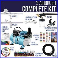 Cool Runner II Dual Fan Air Compressor Professional Airbrushing System 3 Airbrus
