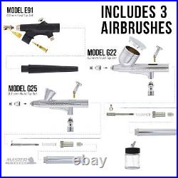 Cool Runner II Dual Fan Air Compressor Professional Airbrushing System Kit wi