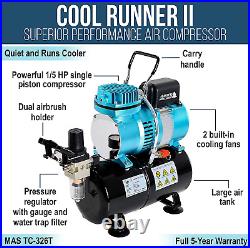 Cool Runner II Dual Fan Air Storage Tank Compressor System Kit with a G22 Gravit