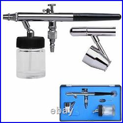 Dual Action Airbrush Compressor Kit with 3 Airbrushes Art Set